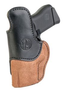 1791 Gunleather Rigid Concealment Holster - Brown on Black Size 3