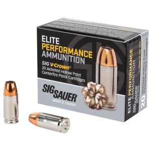Sig Sauer Elite Performance V-Crown - 9mm 124 GR Jacketed Hollow Point